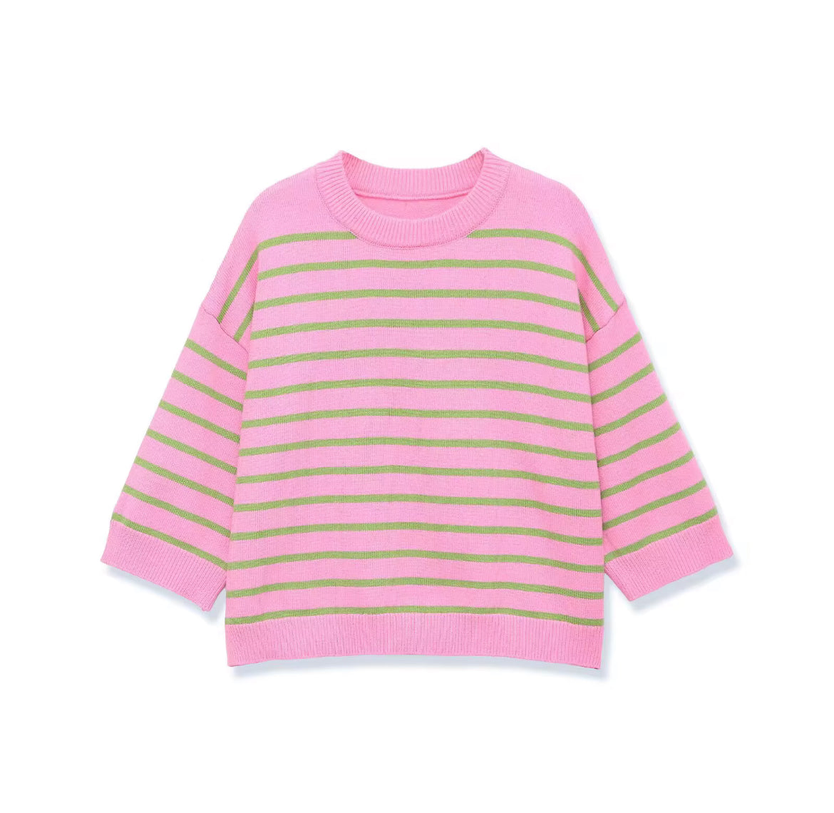 Pull en maille rayé